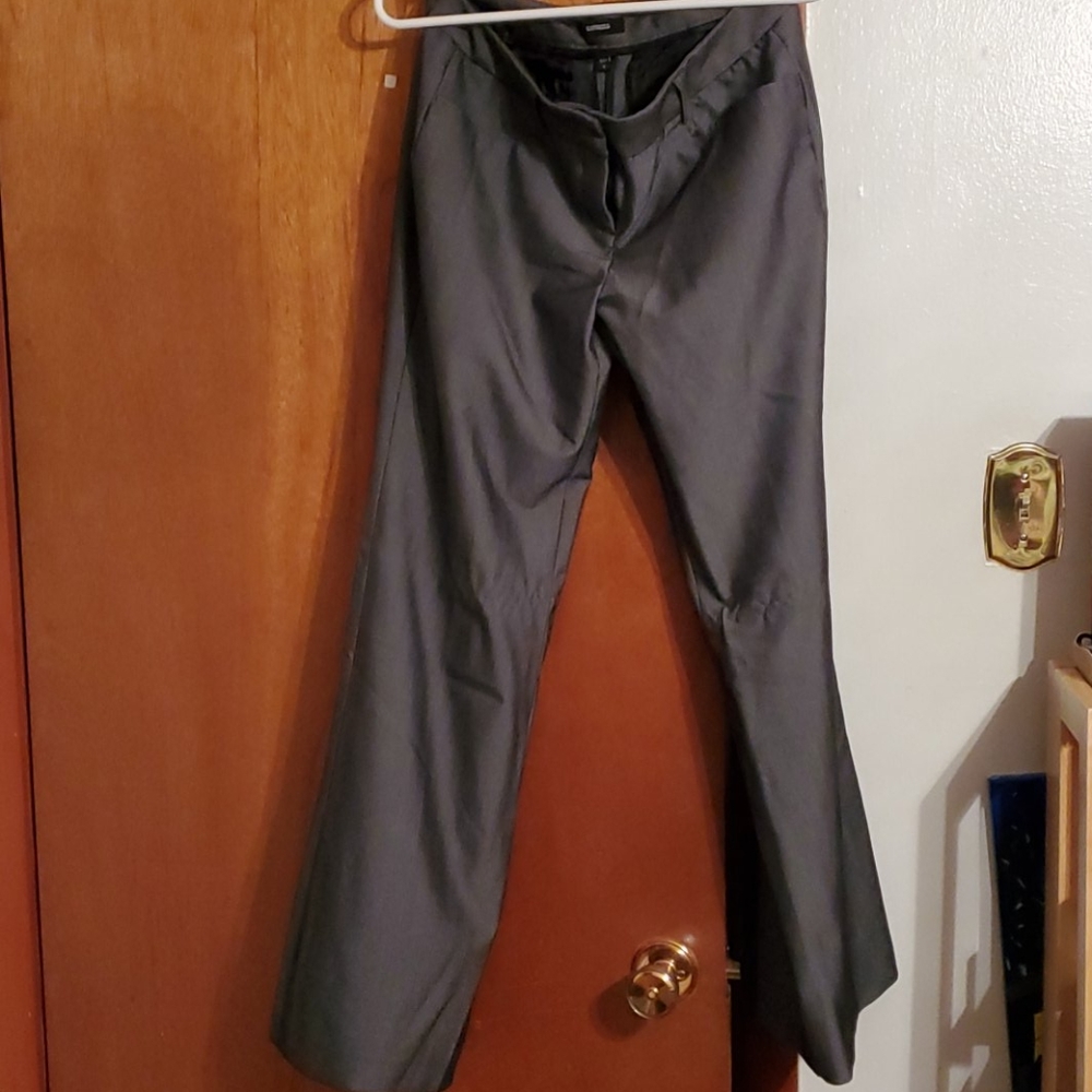 Express grey on grey stripe pants